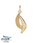 نیم ست طلا - آویز و گوشواره - طرح منحنی