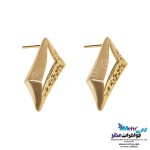 نیم ست طلا - آویز و گوشواره - طرح هندسی