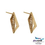 نیم ست طلا - آویز و گوشواره - طرح هندسی