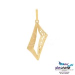 نیم ست طلا - آویز و گوشواره - طرح هندسی