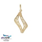 نیم ست طلا - آویز و گوشواره - طرح هندسی