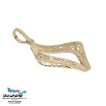 نیم ست طلا - آویز و گوشواره - طرح هندسی
