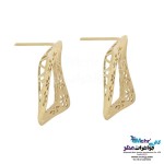 نیم ست طلا - آویز و گوشواره - طرح هندسی