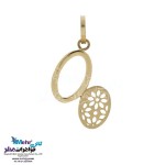 نیم ست طلا - آویز و گوشواره - طرح هندسی