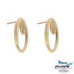 نیم ست طلا - آویز و گوشواره - طرح هندسی