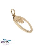 نیم ست طلا - آویز و گوشواره - طرح هندسی