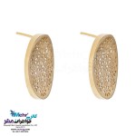 نیم ست طلا - آویز و گوشواره - طرح هندسی