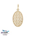 نیم ست طلا - آویز و گوشواره - طرح هندسی