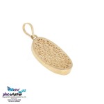 نیم ست طلا - آویز و گوشواره - طرح هندسی