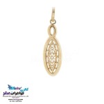 نیم ست طلا - آویز و گوشواره - طرح هندسی