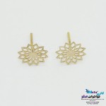 گوشواره طلا - طرح گل خورشیدی