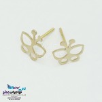 گوشواره طلا - طرح پروانه