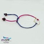 دستبند طلا و بافت - طرح گربه
