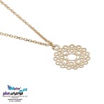 آویز ساعت طلا - طرح هندسی