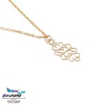 آویز ساعت طلا - طرح پروانه