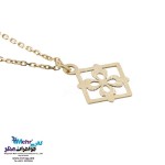 آویز ساعت طلا - طرح گل