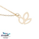 آویز ساعت طلا - طرح برگ