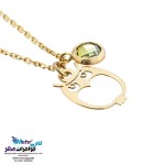 آویز ساعت طلا - طرح جغد