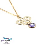 آویز ساعت طلا - طرح پروانه
