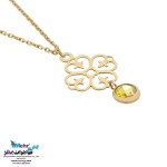 آویز ساعت طلا - طرح گل