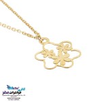 آویز ساعت طلا - طرح گل یاسمن