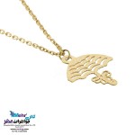 آویز ساعت طلا - طرح چتر
