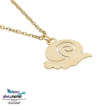 آویز ساعت طلا - طرح حلزون