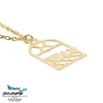 آویز ساعت طلا - طرح پنجره