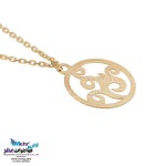 آویز ساعت طلا - طرح اسپیرال