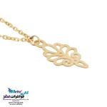 آویز ساعت طلا - طرح طاووس