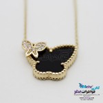 گردنبند طلا - طرح پروانه