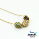 گردنبند طلا - طرح سواروسکی