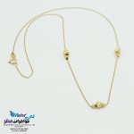 گردنبند طلا - طرح گوی تراش
