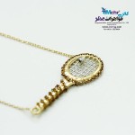 گردنبند طلا - طرح راکت تنیس