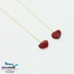 گوشواره طلا - سنگ سواروسکی قلب