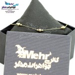 دستبند طلا - طرح گوی تراش
