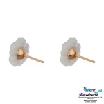 نیم ست طلا - آویز و گوشواره - طرح گل