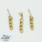 نیم ست طلا - آویز و گوشواره - طرح کارتیه