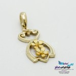 نیم ست طلا - آویز و گوشواره - طرح قلب