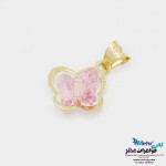 آویز طلا - سنگ سواروسکی پروانه