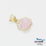 آویز طلا - سنگ سواروسکی گل