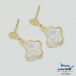 گوشواره طلا - سنگ سواروسکی پروانه