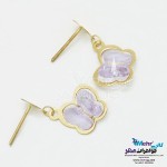 گوشواره طلا - سنگ سواروسکی پروانه