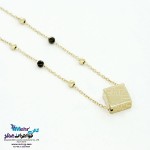 گردنبند طلا - طرح مکعب