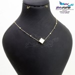 گردنبند طلا - طرح مکعب