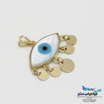 نیم ست طلا - آویز و گوشواره - طرح چشم