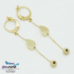 گوشواره طلا - طرح اشک و گوی