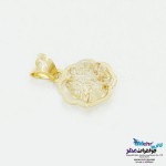 نیم ست طلا - آویز و گوشواره - سنگ سواروسکی گل