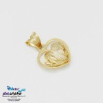 نیم ست طلا - آویز و گوشواره - سنگ سواروسکی قلب