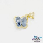 نیم ست طلا - آویز و گوشواره - سنگ سواروسکی پروانه